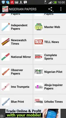 NIGERIAN PAPERS android App screenshot 0